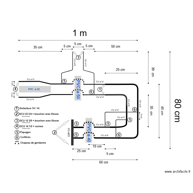 exercice faconnage cuivre. Plan de 0 pièce et 0 m2