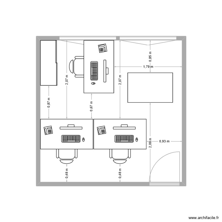 Bureaux divers. Plan de 0 pièce et 0 m2