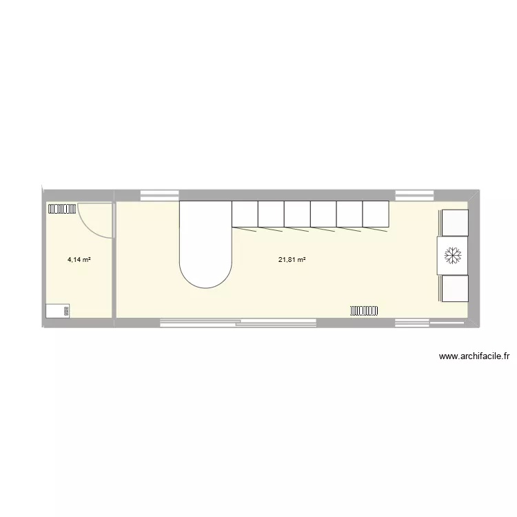 cuisine. Plan de 2 et 26 m² cuisine. Plan de 2 et 26 m²