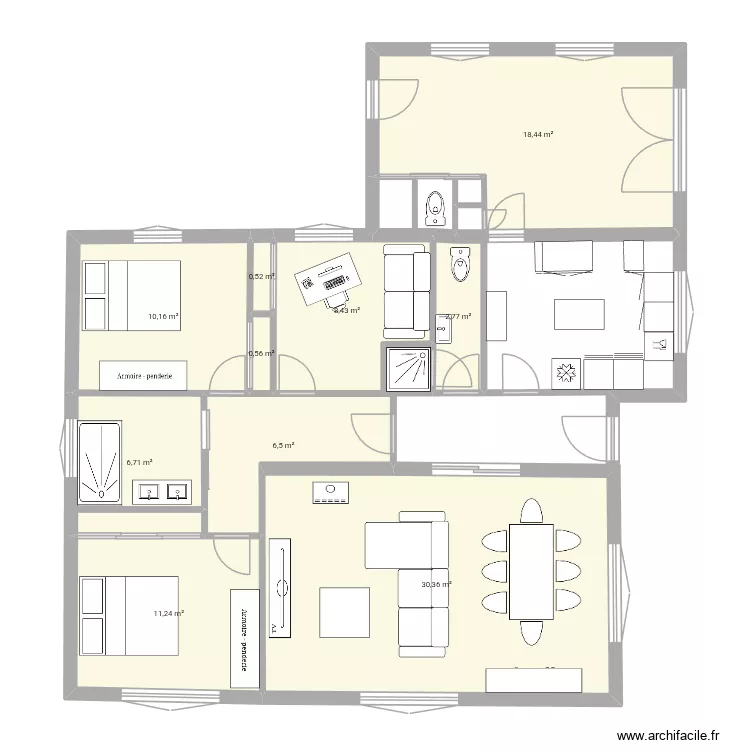 MAISON DE NOUS !. Plan de 10 pièces et 96 m²