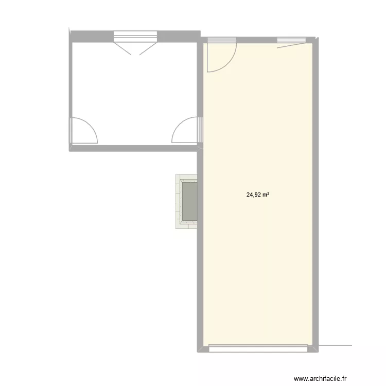 cuisine avant. Plan de 1 et 25 m² cuisine avant. Plan de 1 et 25 m²