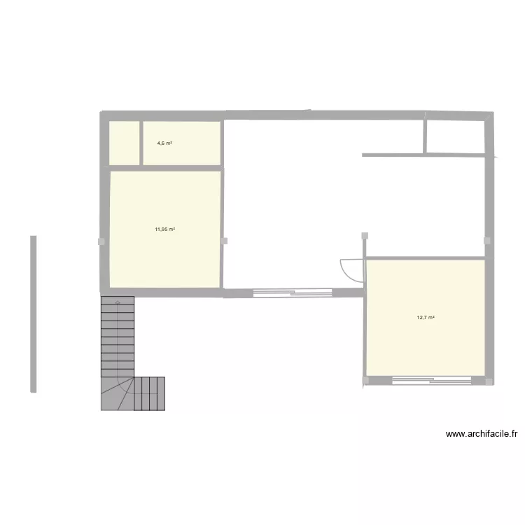 BELDJ. Plan de 3  et 29 m²