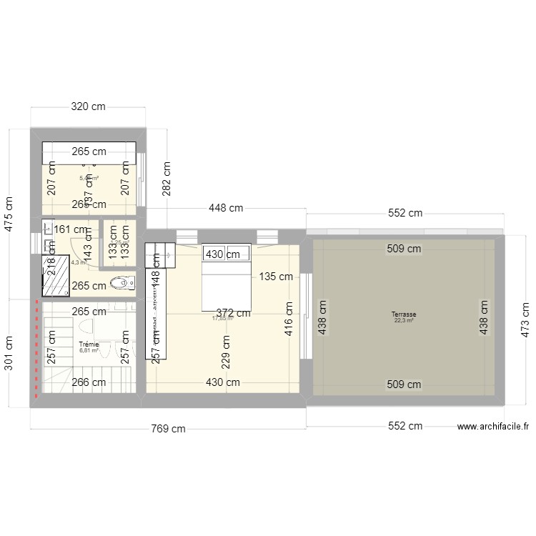 essai nif naf barnabé conservé V5. Plan de 12 pièces et 183 m2
