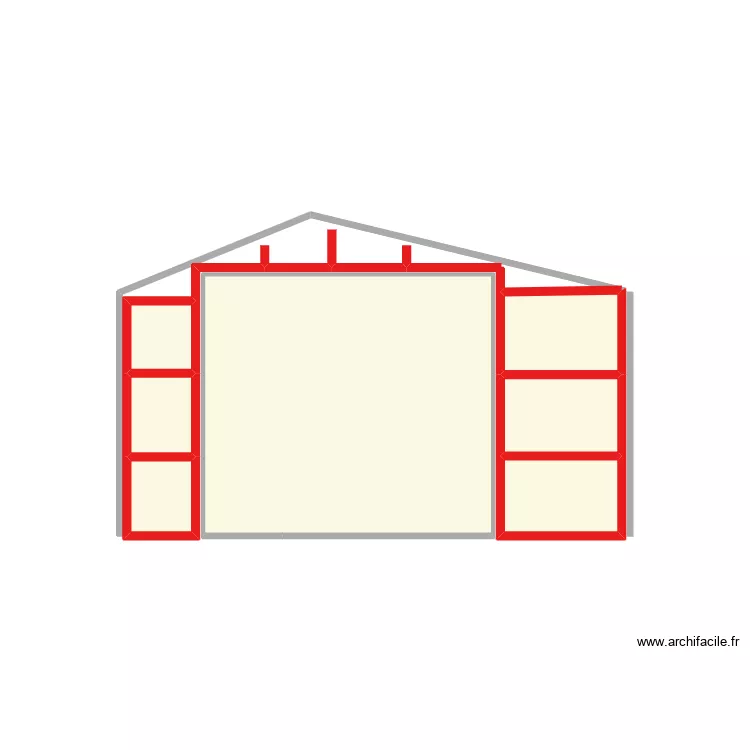 garage. Plan de garage. Plan de