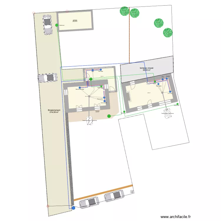 PLOUHINEC terrassier. Plan de 