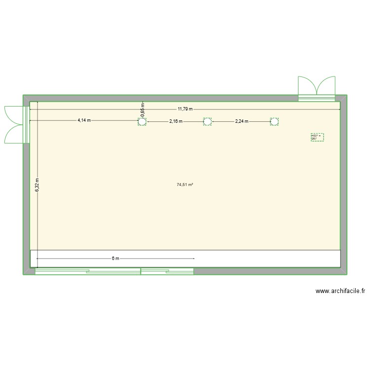 SPP rur Daviel. Plan de 0 pièce et 0 m2