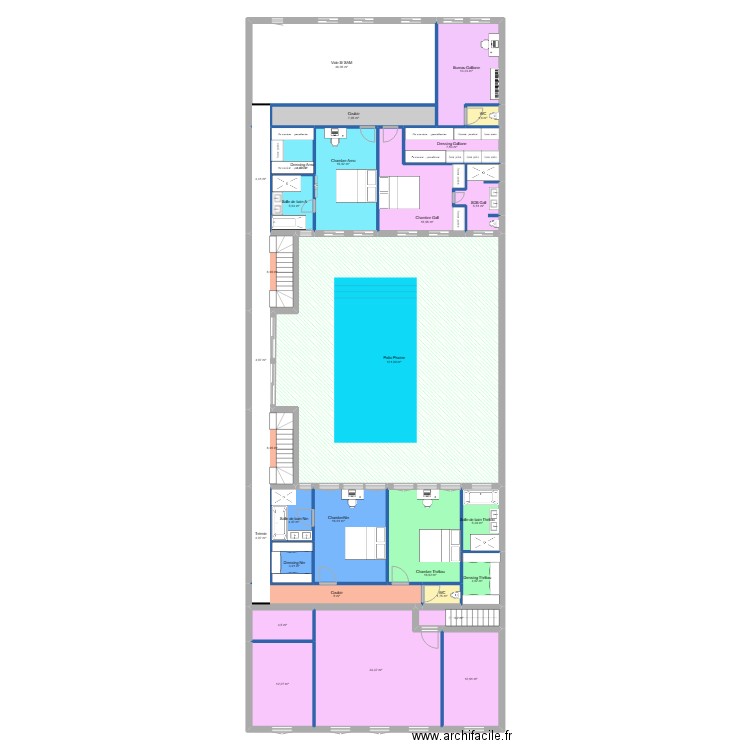 LOFT CONDORCET R+1 V2. Plan de 29 pièces et 387 m2