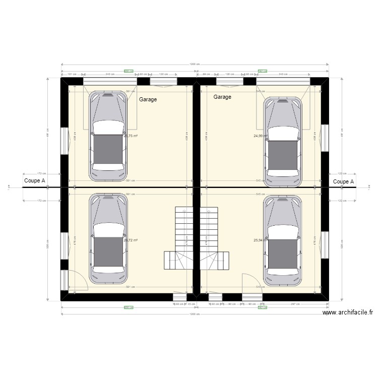 plan de masse rdc quissac new. Plan de 4 pièces et 103 m2