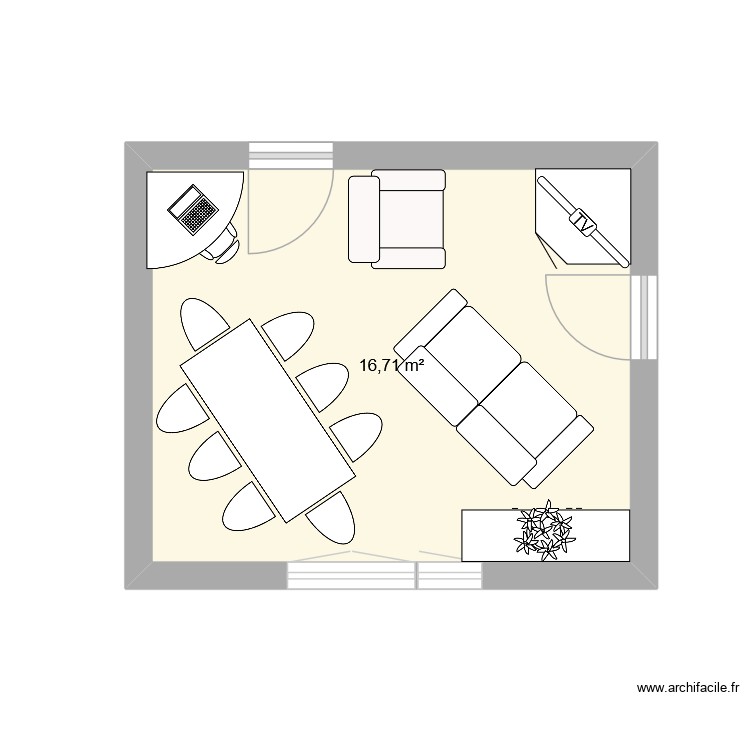Chambre 1. Plan de 0 pièce et 0 m2