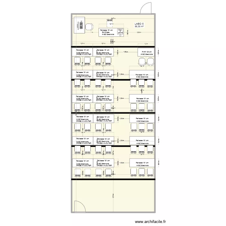 6 juillet Labo 5 (Cours). Plan de 1  et 85 m²