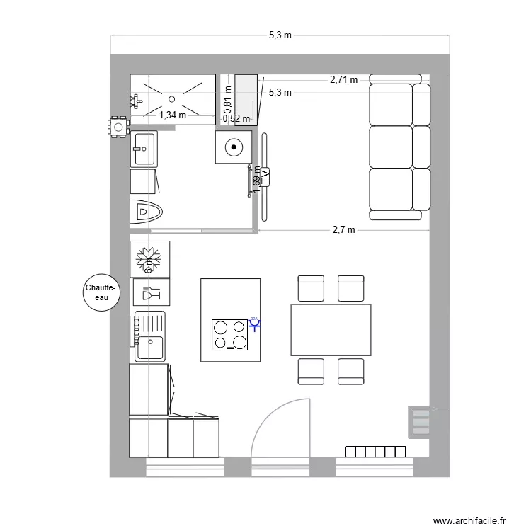 studio boucherie electricité. Plan de studio boucherie electricité. Plan de
