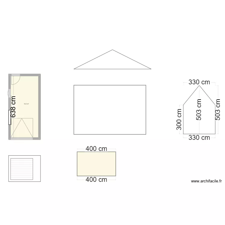 garage. Plan de 