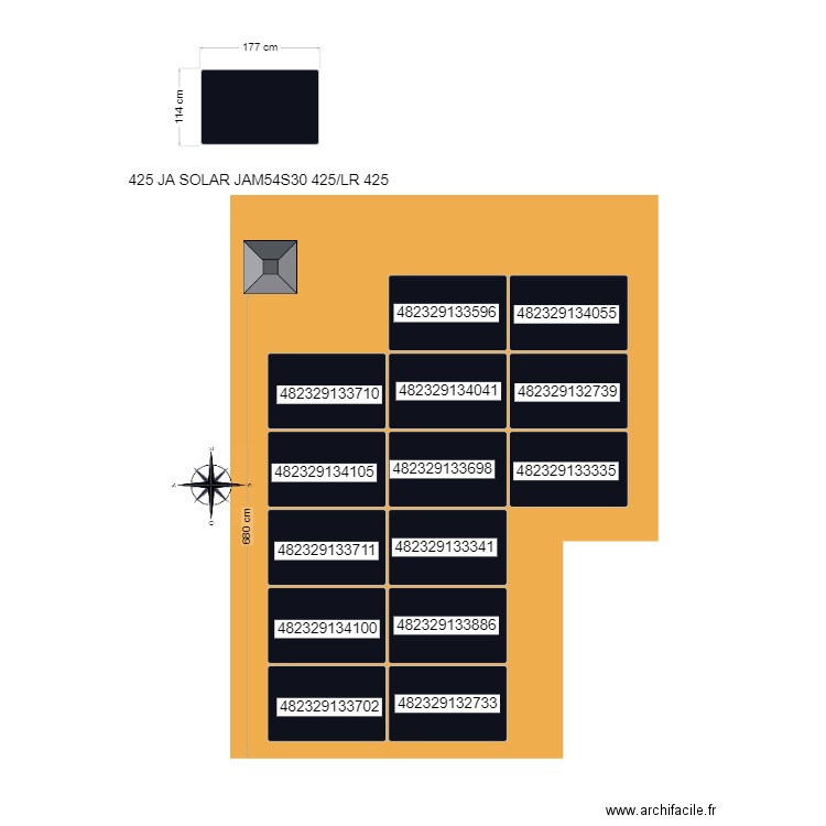BARJON . Plan de 0 pièce et 0 m2