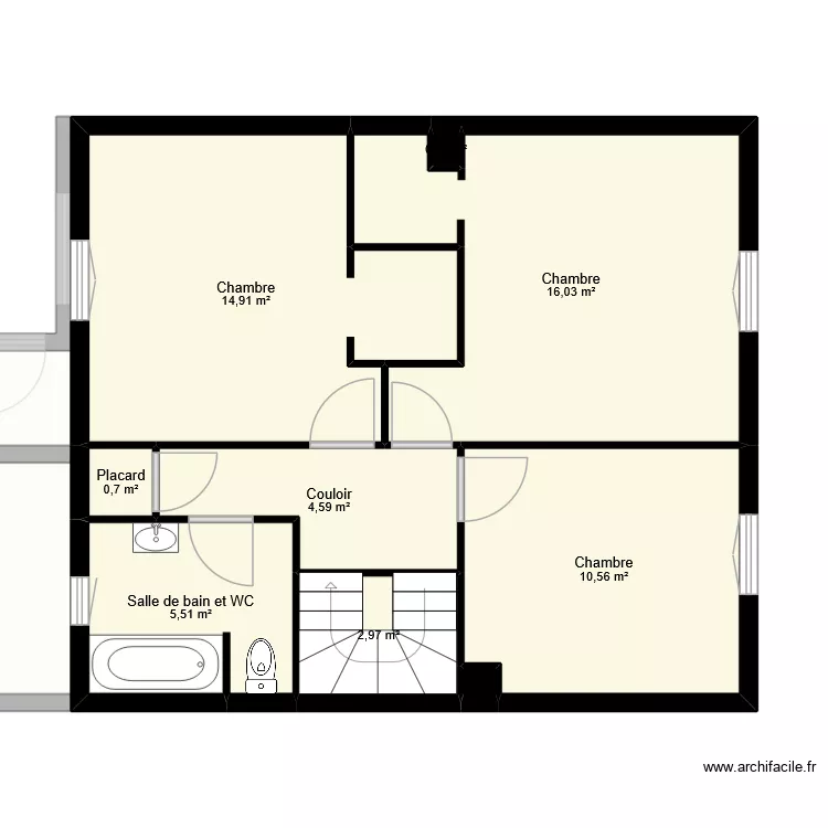 GUENDE. Plan de 14 Pièces et 126 m²
