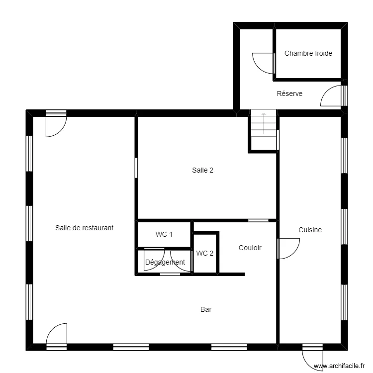 Les 2 coqs. Plan de 