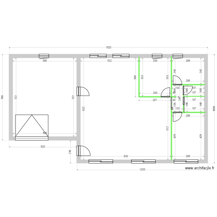 SCI SAINT ANDRE CLOISONS. Plan de 8 pièces et 146 m2