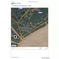 plan de situation chèvrerie 1/500