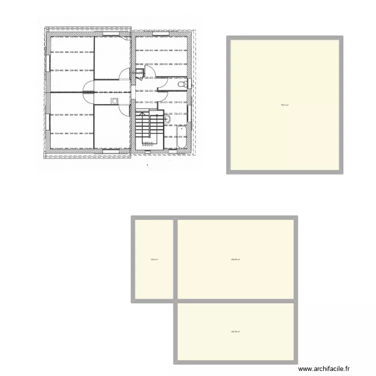 maison.. Plan de 4 pièces et 177 m²