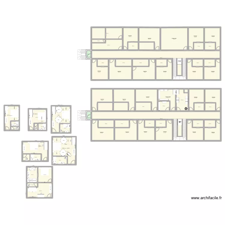 chambre projet. Plan de 67  et 795 m²