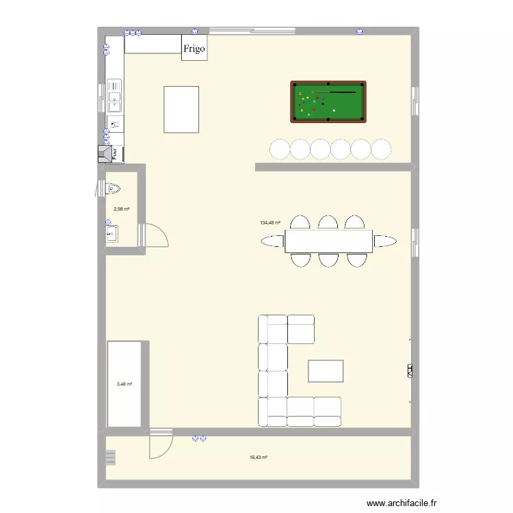 maison etage haut. Plan de 4  et 161 m²