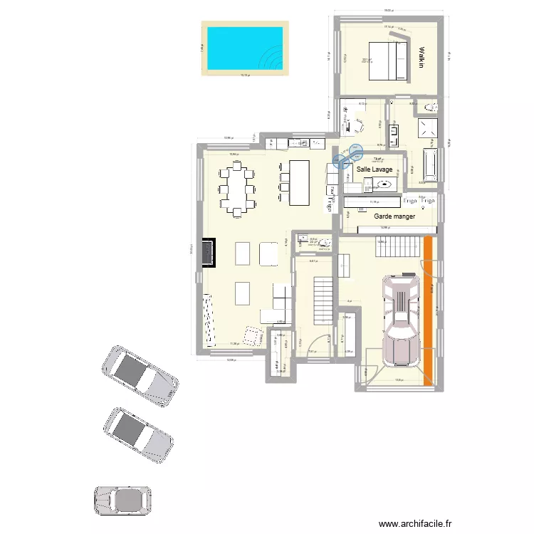 nouveau-5. Plan de 4  et 176 m²