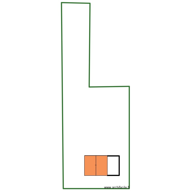 CCmaisonprojet. Plan de 1 pièce et 60 m2