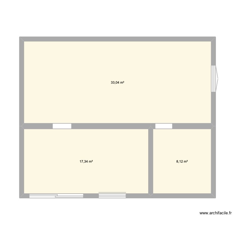 2 piece Aspremont. Plan de 0 pièce et 0 m2