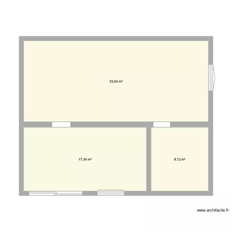 2 piece Aspremont. Plan de 2 piece Aspremont. Plan de