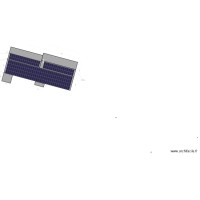 Plan de la toiture Projet 100kWc La Hurlais