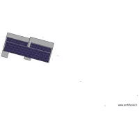 Plan de la toiture Projet 100kWc La Hurlais