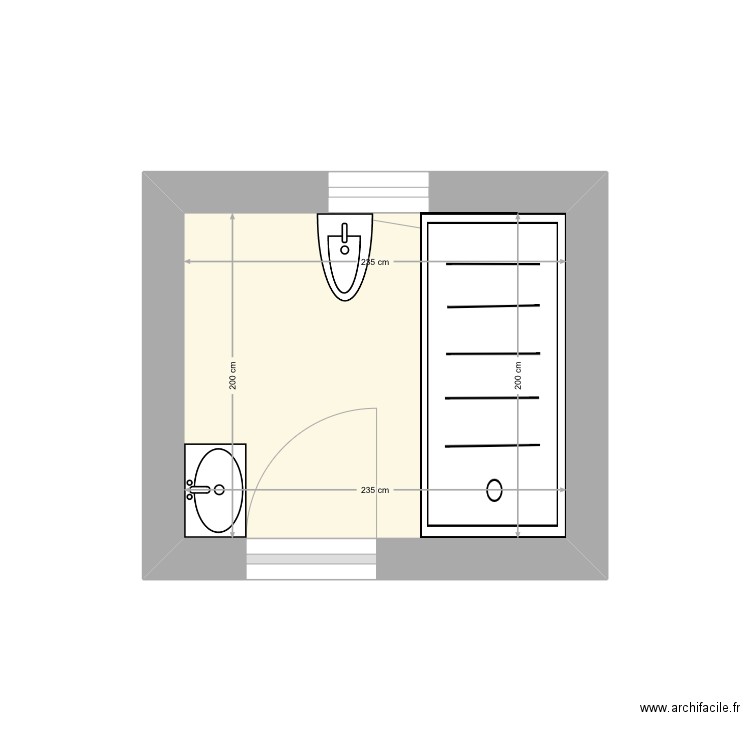 Salle de bain. Plan de 0 pièce et 0 m2