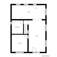 Plan 2D rdc Cul de Cheval 130