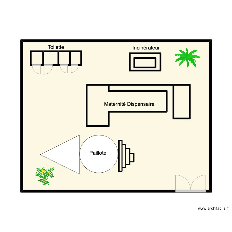 Vu du Plan CS Hounvi - Atchago . Plan de 13 pièces et 68 m2