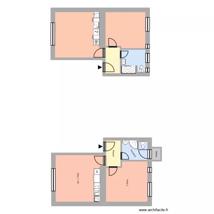 Boh&aacute;čova 567, byt 4. Plan de 17  et 216 m²