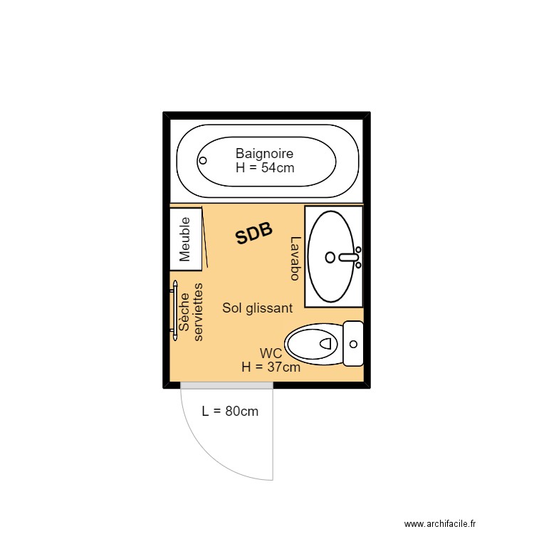 DEVOUCOUX avant travaux. Plan de 0 pièce et 0 m2