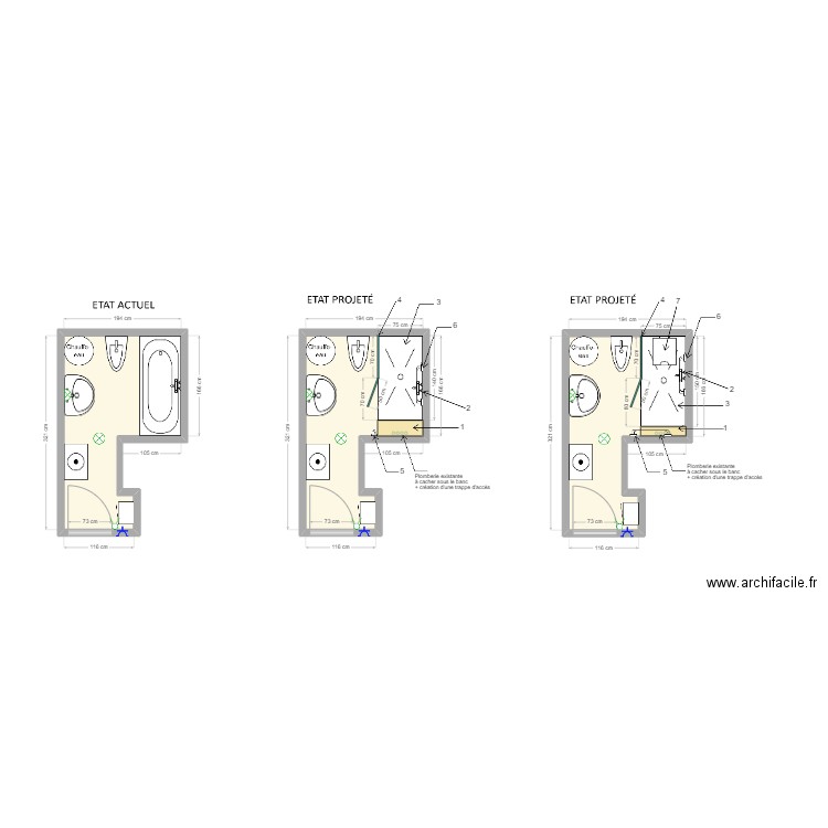 dossier BURAS. Plan de 3 pièces et 14 m2