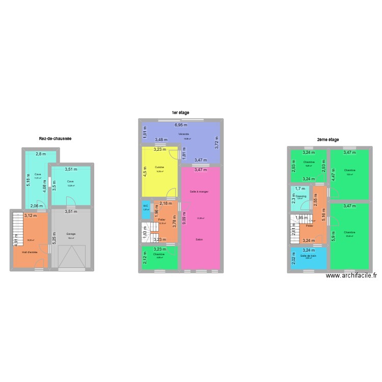 Expertise Mallar. Plan de 16 pièces et 209 m2