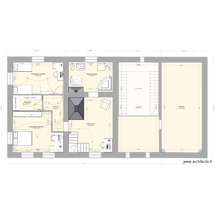 Xefosse aout 25. Plan de 15 pièces et 324 m2