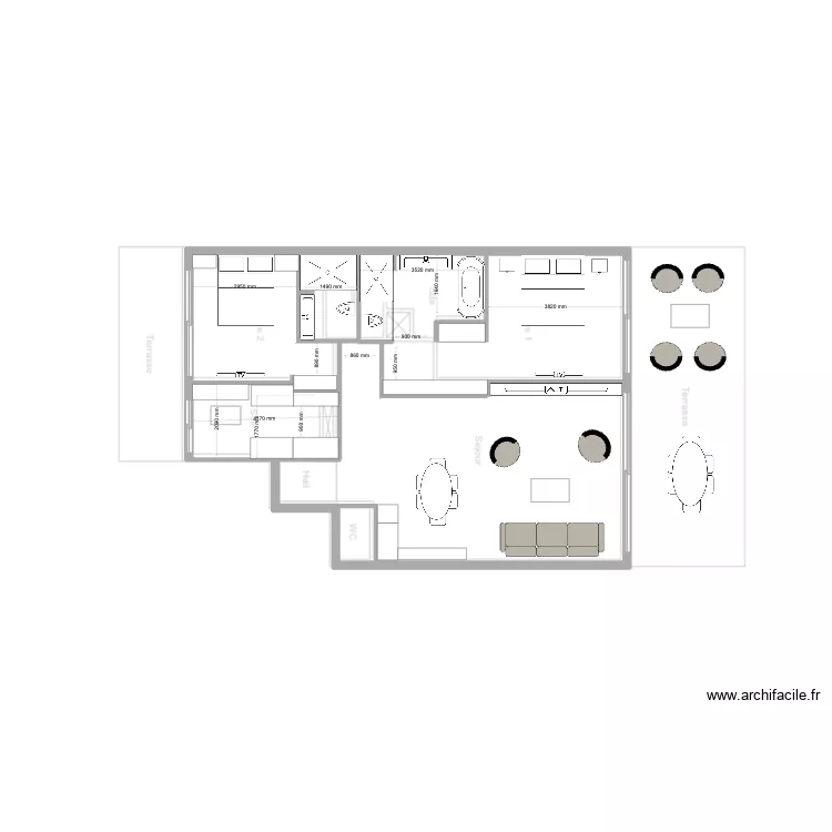 17 albert 1er. Plan de 4 et 93 m² 17 albert 1er. Plan de 4 et 93 m²