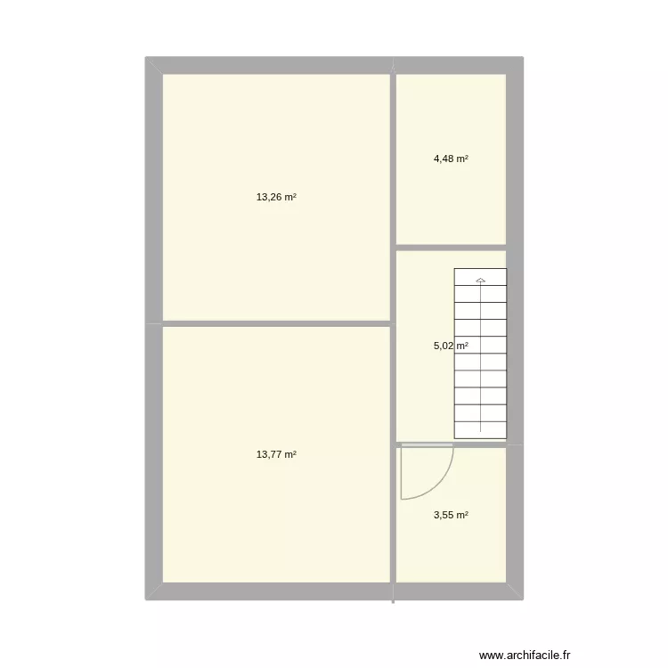 Plan modifié. Plan de 5 et 40 m² Plan modifié. Plan de 5 et 40 m²