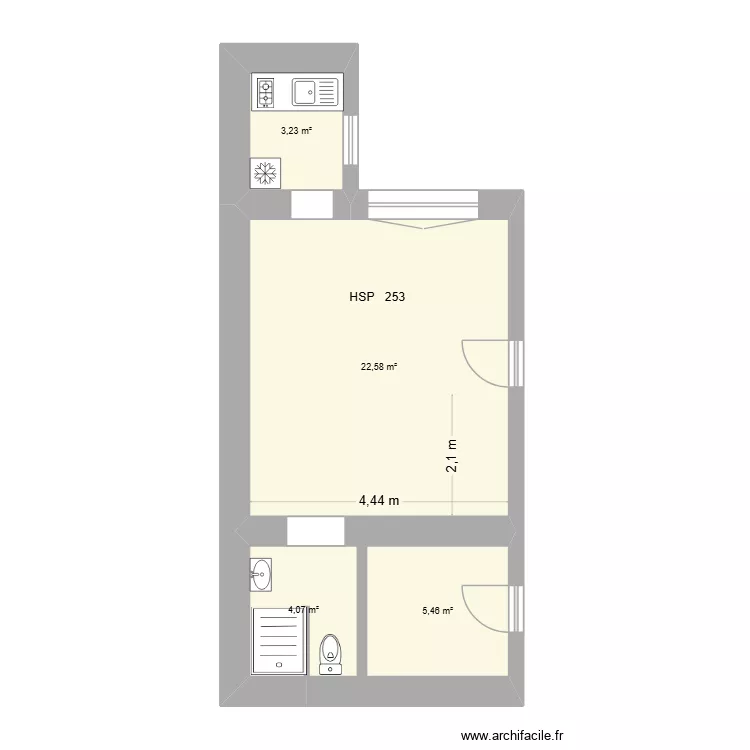 CHARLOTTE. Plan de 4 et 35 m² CHARLOTTE. Plan de 4 et 35 m²