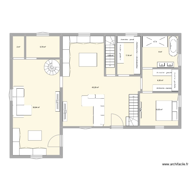 maison 2. Plan de 0 pièce et 0 m2