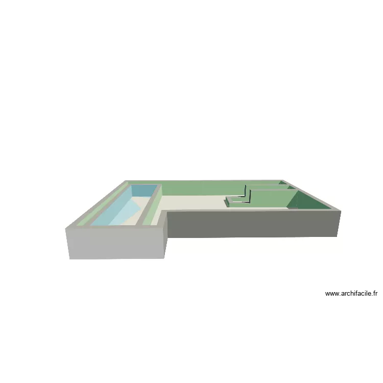 Casa 3. Plan de 18  et 327 m²