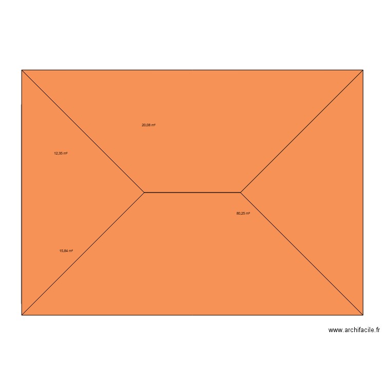 hamg. Plan de 4 pièces et 129 m2
