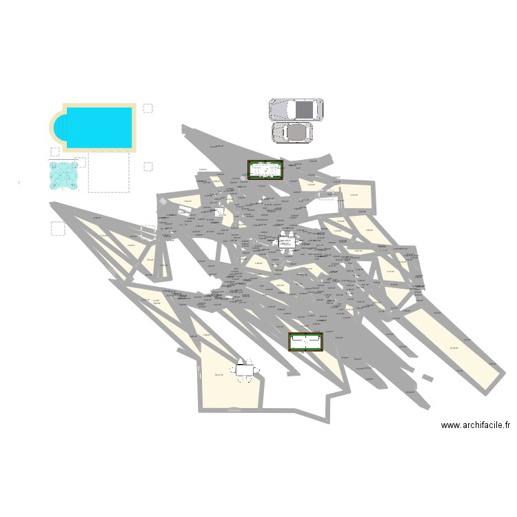 MAISON SYLVIE. Plan de 397 pièces et 102 m2