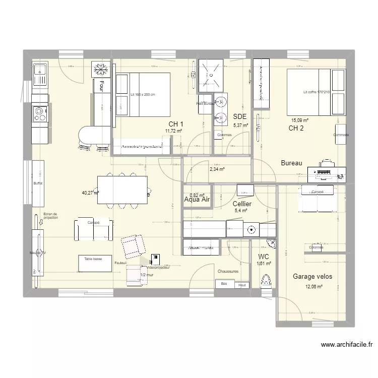 Saintes Maison de l'Estuaire. Plan de 
