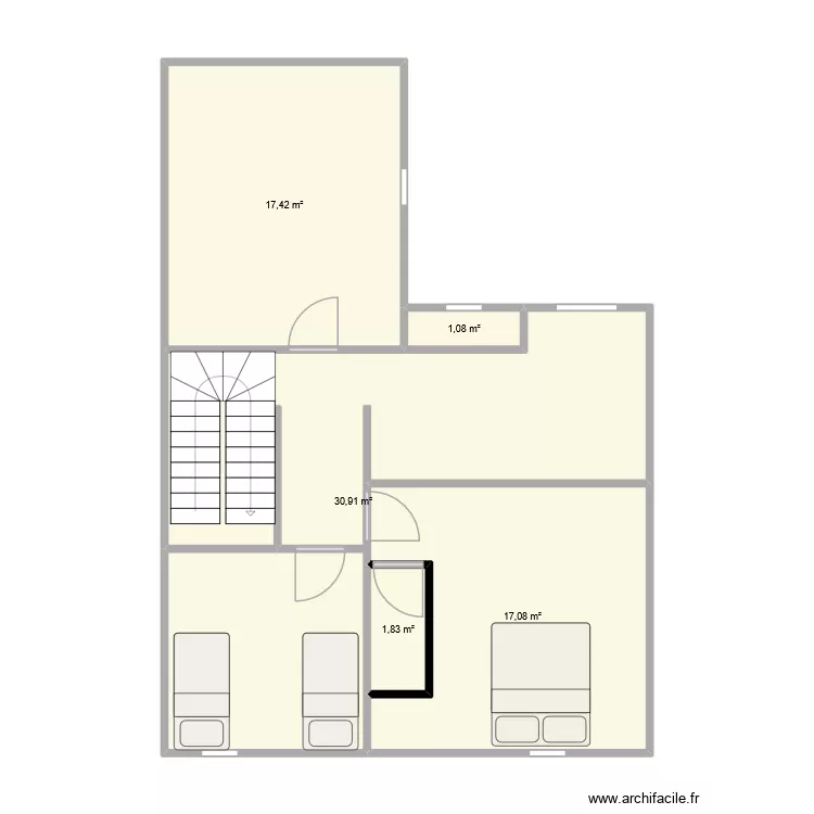 1 ER. Plan de 5 et 68 m² 1 ER. Plan de 5 et 68 m²
