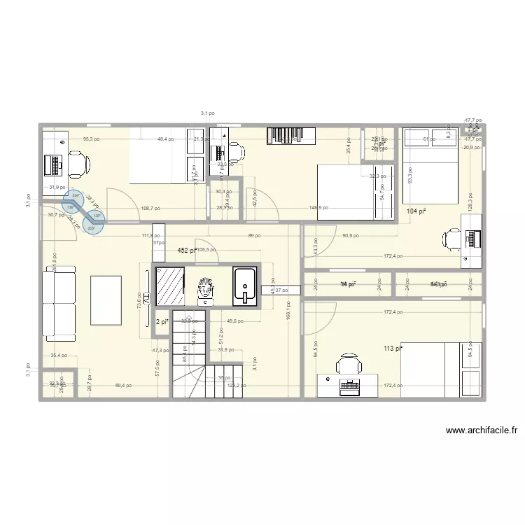 sous sol. Plan de sous sol. Plan de