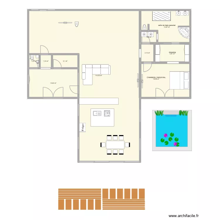 plan 2026. Plan de 10  et 169 m²