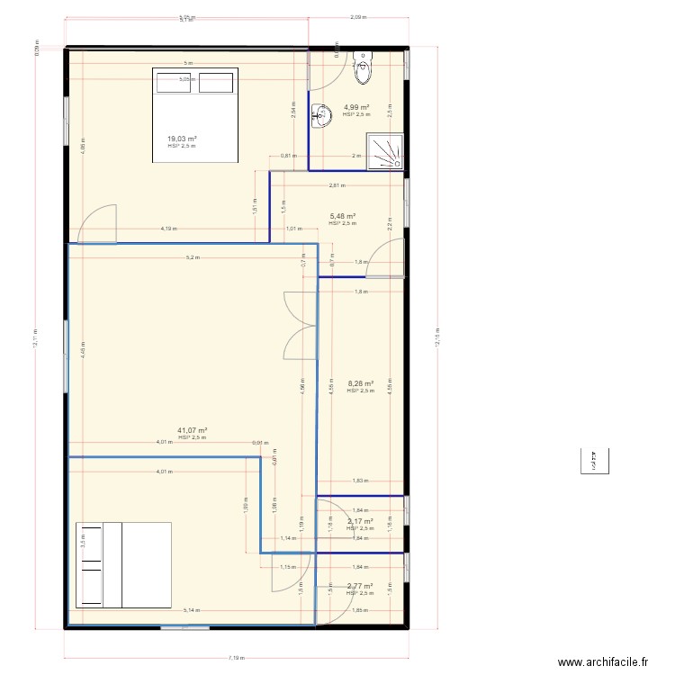 Sok. Plan de 0 pièce et 0 m2